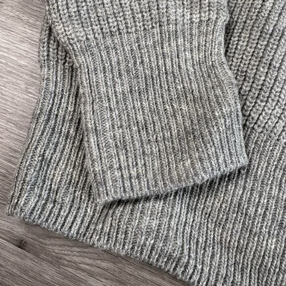 Slate and Stone Men's Size Small Gray Striped Wool Blend Pullover Sweater - Picture 15 of 15